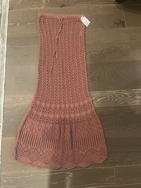 FP Beach Crochet Cover Up Skirt size Small